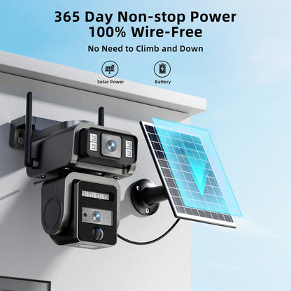 ⏰Up to 60% OFF, last six hours! - New solar-powered portable WiFi smart 1080p surveillance camera with two-way audio