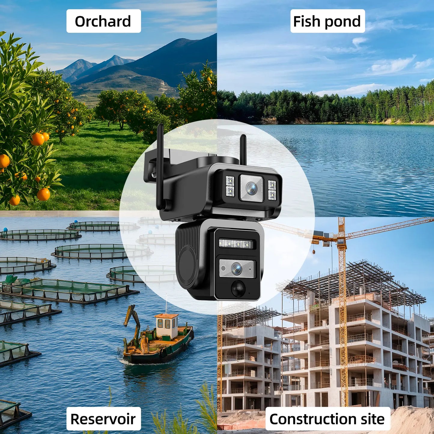 ⏰Up to 60% OFF, last six hours! - New solar-powered portable WiFi smart 1080p surveillance camera with two-way audio