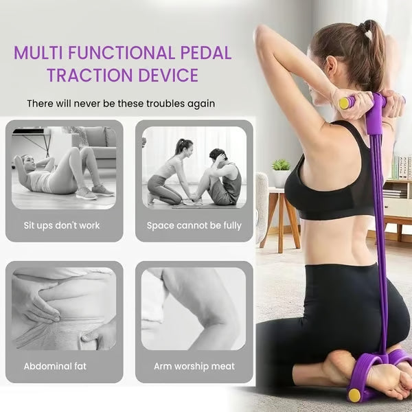 💪2026 latest 8-Tube Pedal Resistance Device - Detachable And Adjustable Pedal Resistance Device