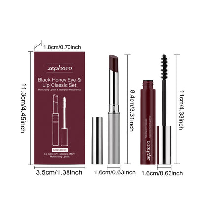 🎄LAST DAY SALE 50% OFF-🏆:Honey Lip & Eye Bundle - Almost Lipstick Honey + High Impact Mascara Honey🎁🎁