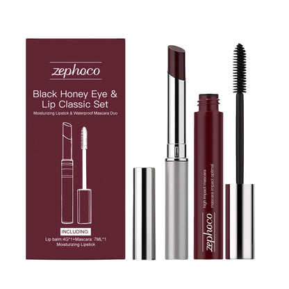 🎄LAST DAY SALE 50% OFF-🏆:Honey Lip & Eye Bundle - Almost Lipstick Honey + High Impact Mascara Honey🎁🎁
